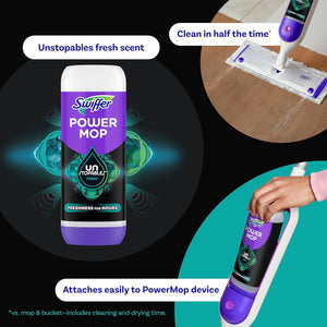 Swiffer PowerMop Floor Cleaning Solution with Unstopables Fresh Scent, PowerMop Refills, 253oz, 2-Pack