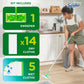 Swiffer Sweeper 2-in-1 Dry & Wet Floor Mopping and Sweeping Kit, Multi-Surface, Includes 1 Sweeper, 14 Dry Sweeping Cloths, 5 Wet Mopping Cloths