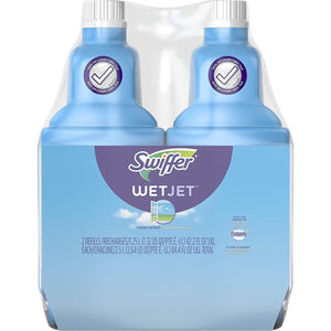 Swiffer Swiffer WetJet Floor And Hardwood Multi-Surface Cleaner Solution Refills, Open Window Fresh Scent, 1.25L (Pack Of 2)