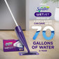 Swiffer WetJet Hardwood Floor Cleaner Spray Mop Pad Refills, 24 Count, Multi-Surface Cleaner for Bathrooms & Floors
