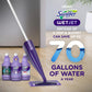 Swiffer WetJet Multi-Purpose Floor Cleaner Solution with Febreze, Hardwood Floor Cleaner, Lavender Scent, 125 Liters (422 fl oz), 2-Pack
