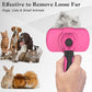 Swihauk Self-Cleaning Slicker Brush for Dogs & Cats, Pink, Skin-Friendly Deshedding Grooming Tool for Long/Short Hair Pets