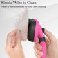 Swihauk Self-Cleaning Slicker Brush for Dogs & Cats, Pink, Skin-Friendly Deshedding Grooming Tool for Long/Short Hair Pets