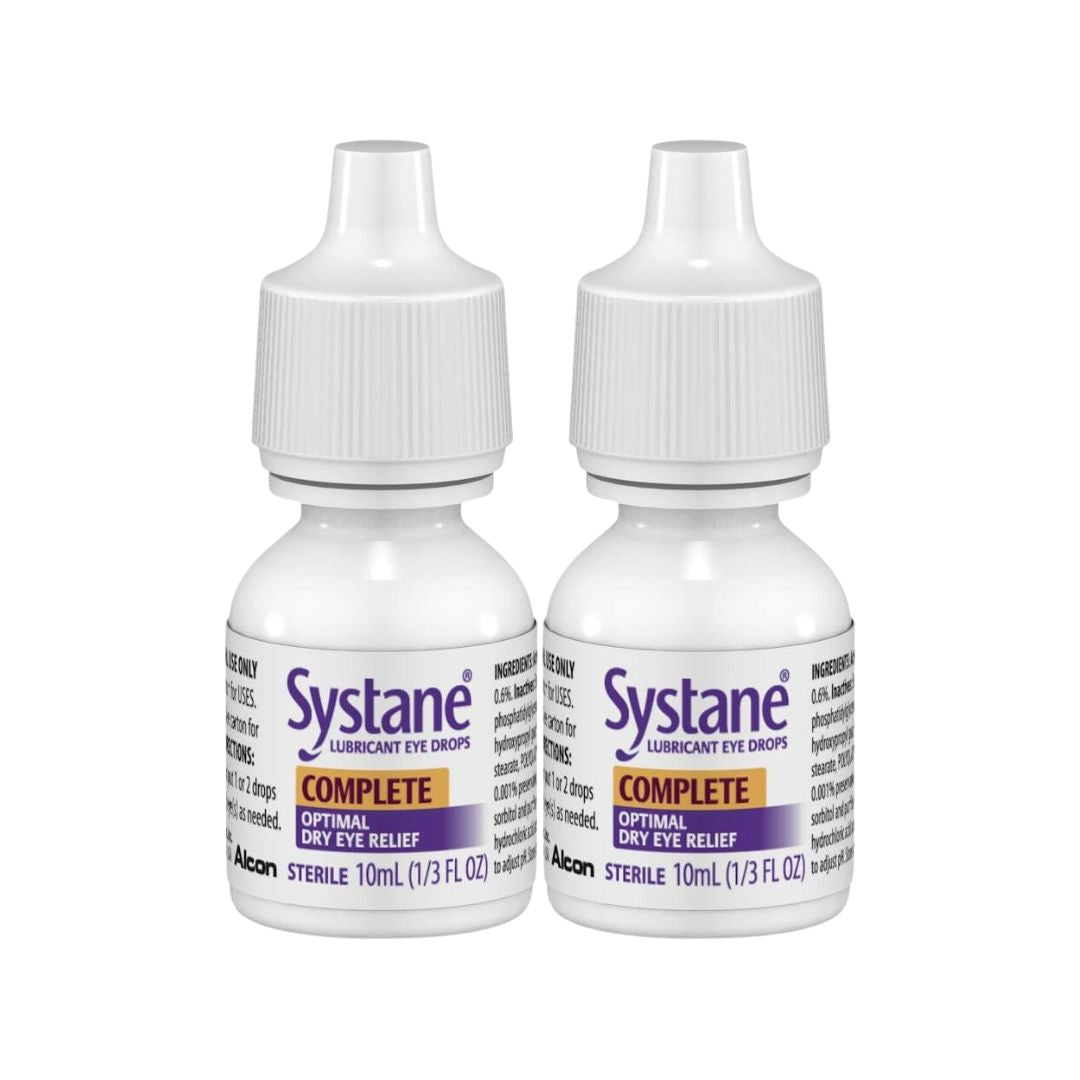 Systane Complete Optimal Dry Eye Relief Lubricant Eye Drops (Pack Of 2) 10ml Each,300650481113