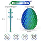 Tboline 12 Inch Green Articulated 3D Printed Dragon Egg Toy Fidget Gift for Boys and Girls Ages 4 to 12