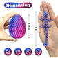 TBOLine 3D Printed Dragon Egg Fidget Toys, 4-Pack, Crystal Articulated Dinosaurs, Gift for Kids