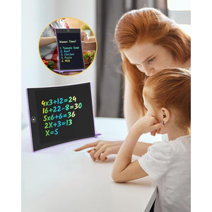 Tecjoe LCD Writing Tablet for Kids 2 Pack 8.5 Inch Color Doodle Board Birthday Travel Toy Ages 3 4 5 6