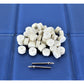 TEMO 100 Pc Felt Polishing Wool Bob Burr 1/2 Inch Diameter 1/4 Inch High Wheels #414 With 2 Screw Mandrel 401 1/8 Inch Shank For Dremel Rotary Tools,723175193420