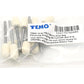 TEMO 10 Pc Felt Burrs Wool Bob Polishing Grinding #5 Cylinder Ball 5/16 Inch With 1/8 Inch Shank For Dremel Rotary Tools,