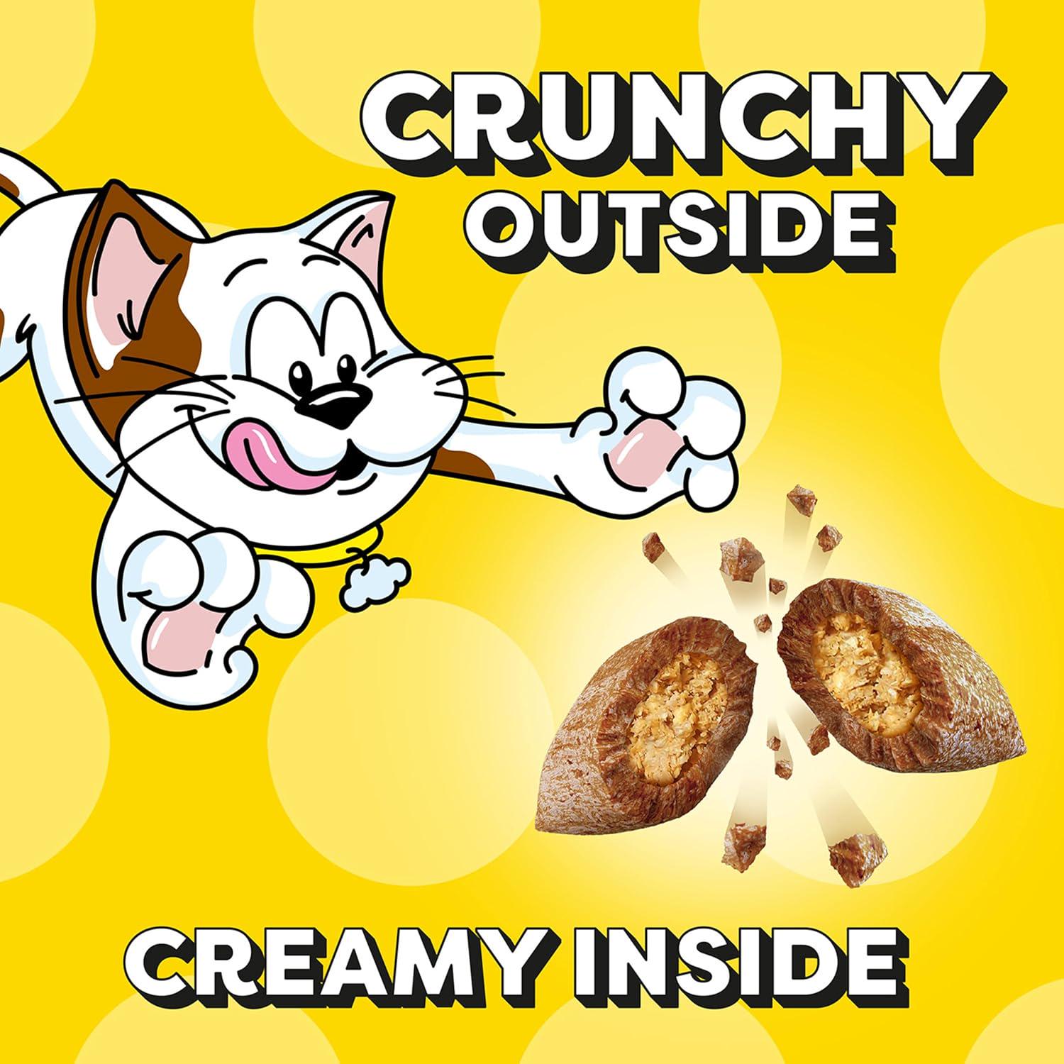 TEMPTATIONS Classic Crunchy And Soft Cat Treats Savory Salmon Flavor, 6.3 Oz. Pouch (Pack Of 10),