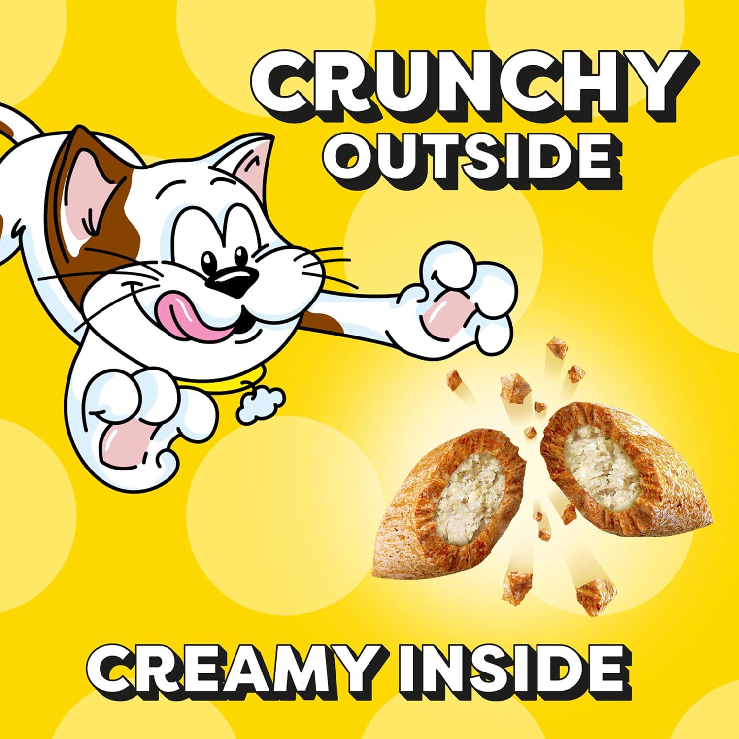 TEMPTATIONS Classic Crunchy And Soft Cat Treats Creamy Dairy Flavor, 16 Oz. Tub,