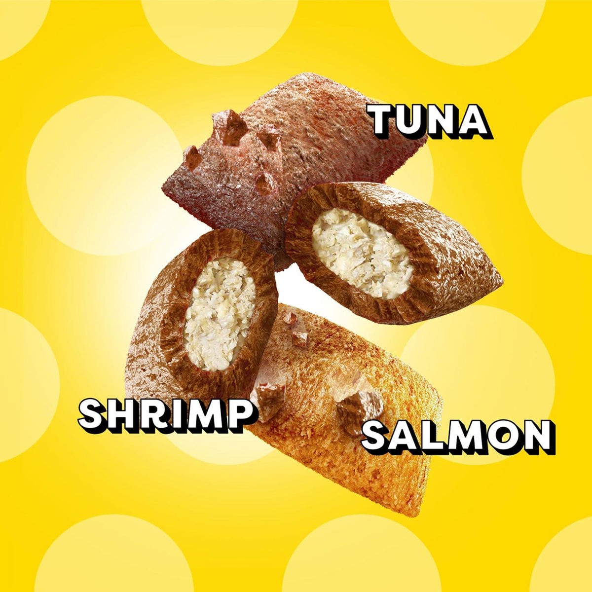 TEMPTATIONS MIXUPS Crunchy And Soft Cat Treats SURFERS' DELIGHT Flavor, (12) 3 Oz. Pouches,