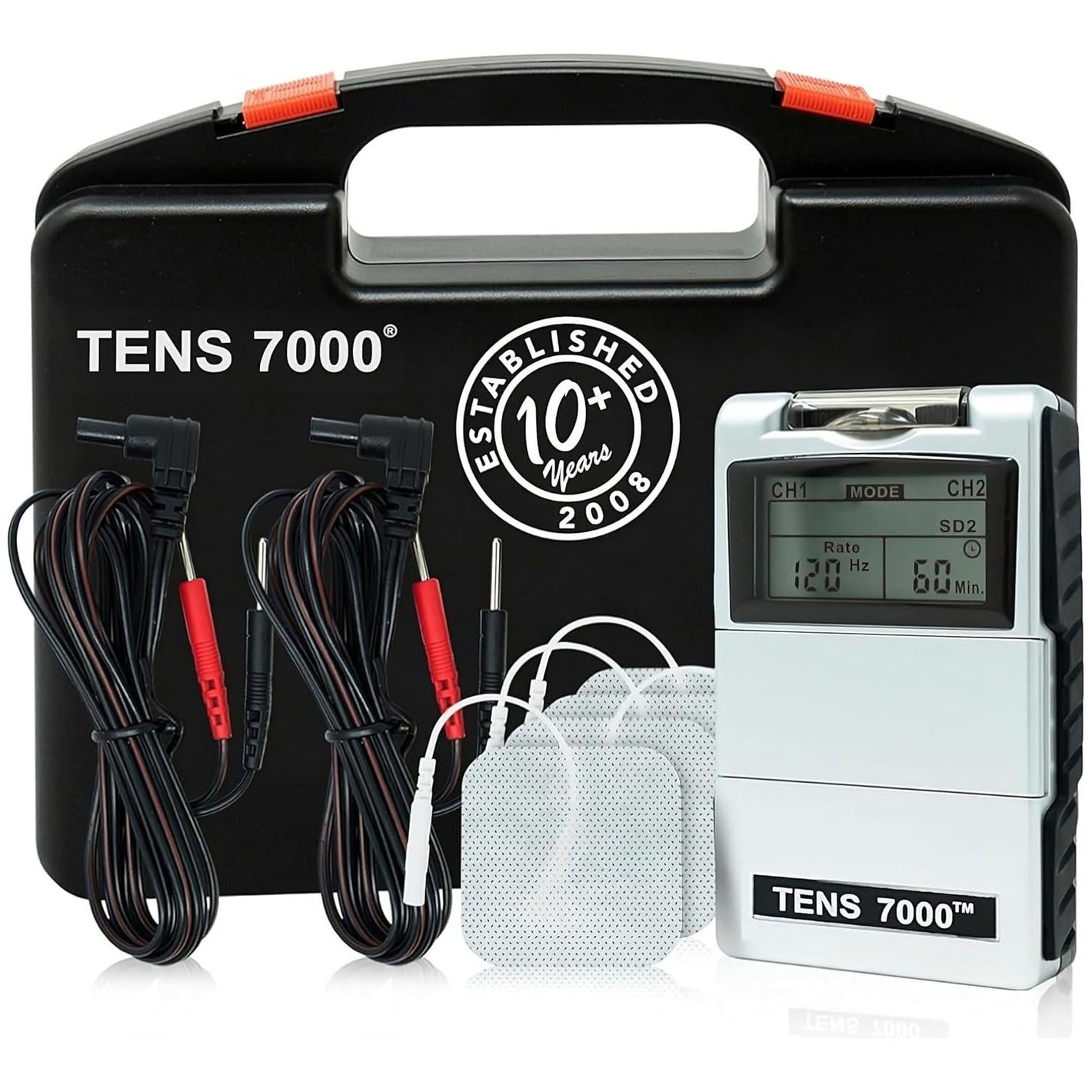 TENS 7000 TENS 7000 Digital TENS Unit With Accessories - Muscle Stimulator Machine For Back Pain Relief, Sciatica, Neck, Nerve, Shoulder, Hip, Elbow, Muscle Pain Relief