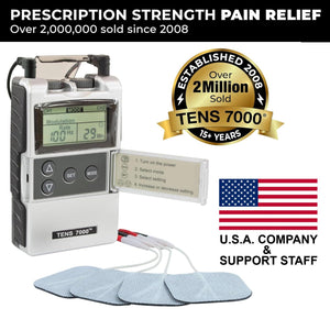 TENS 7000 TENS 7000 Digital TENS Unit With Accessories - Muscle Stimulator Machine For Back Pain Relief, Sciatica, Neck, Nerve, Shoulder, Hip, Elbow, Muscle Pain Relief