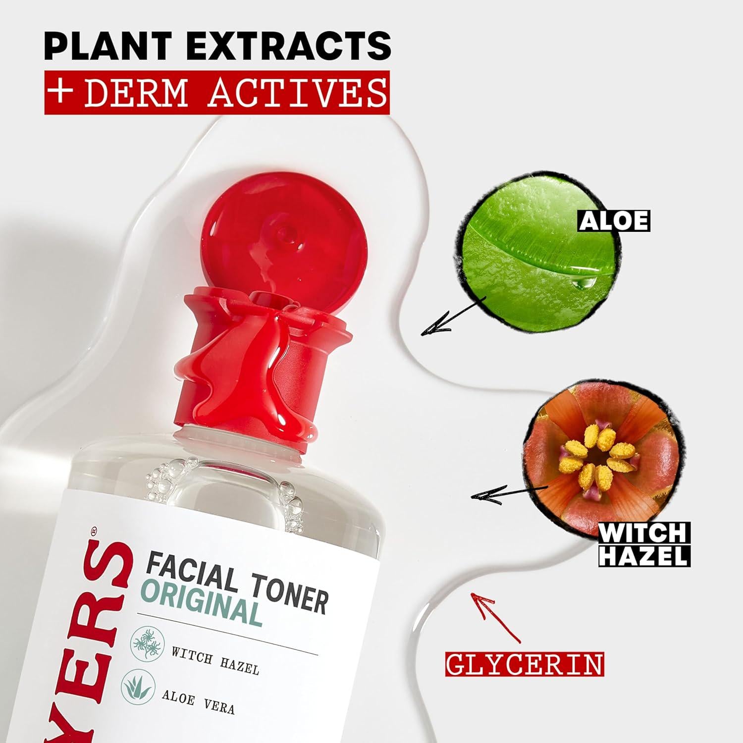 THAYERS Alcohol-Free, Hydrating Original Witch Hazel Facial Toner With Aloe Vera Formula, Vegan, Dermatologist Tested And Recommended, 12 Oz (Packaging May Vary),