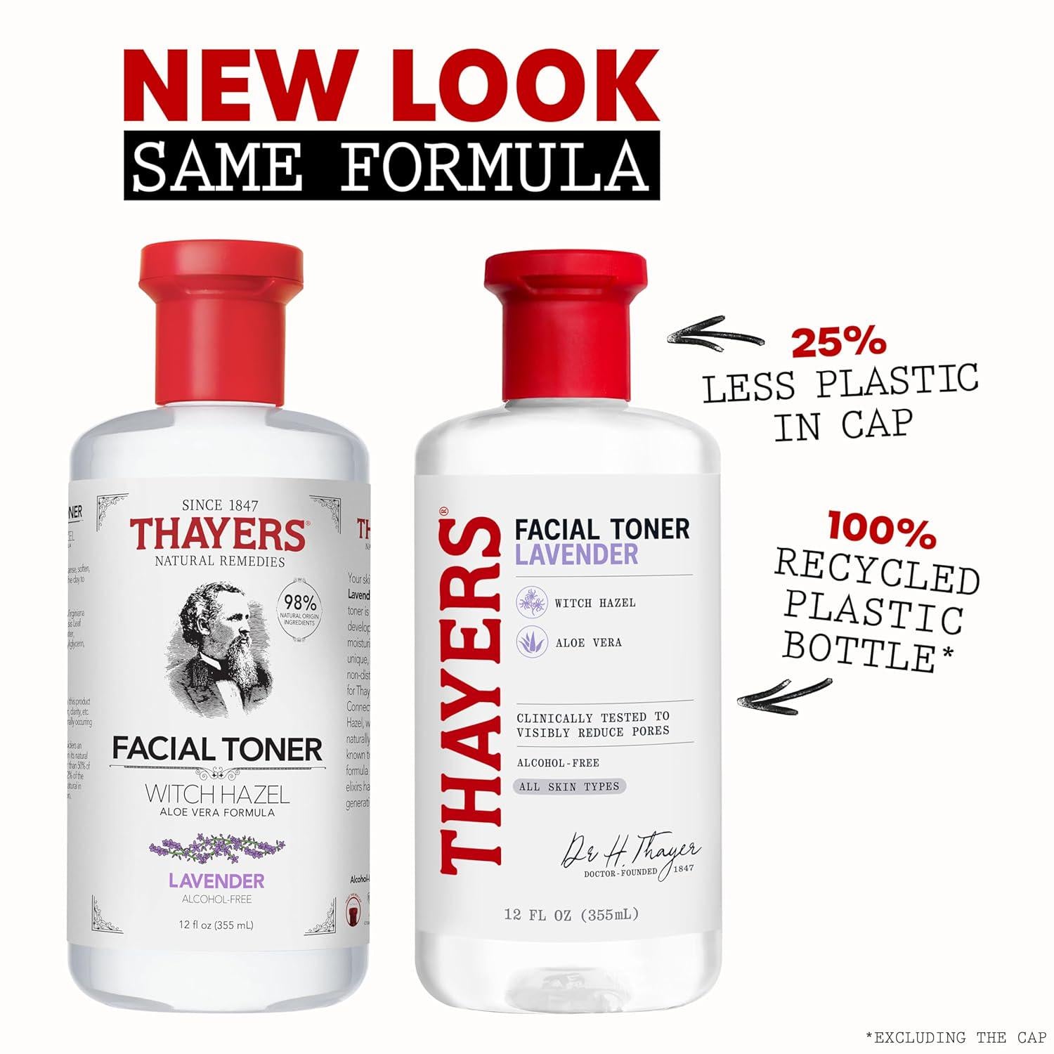 THAYERS Alcohol-Free, Hydrating Lavender Witch Hazel Facial Toner With Aloe Vera Formula, Vegan, Dermatologist Tested And Recommended, 12 Oz (Packaging May Vary),