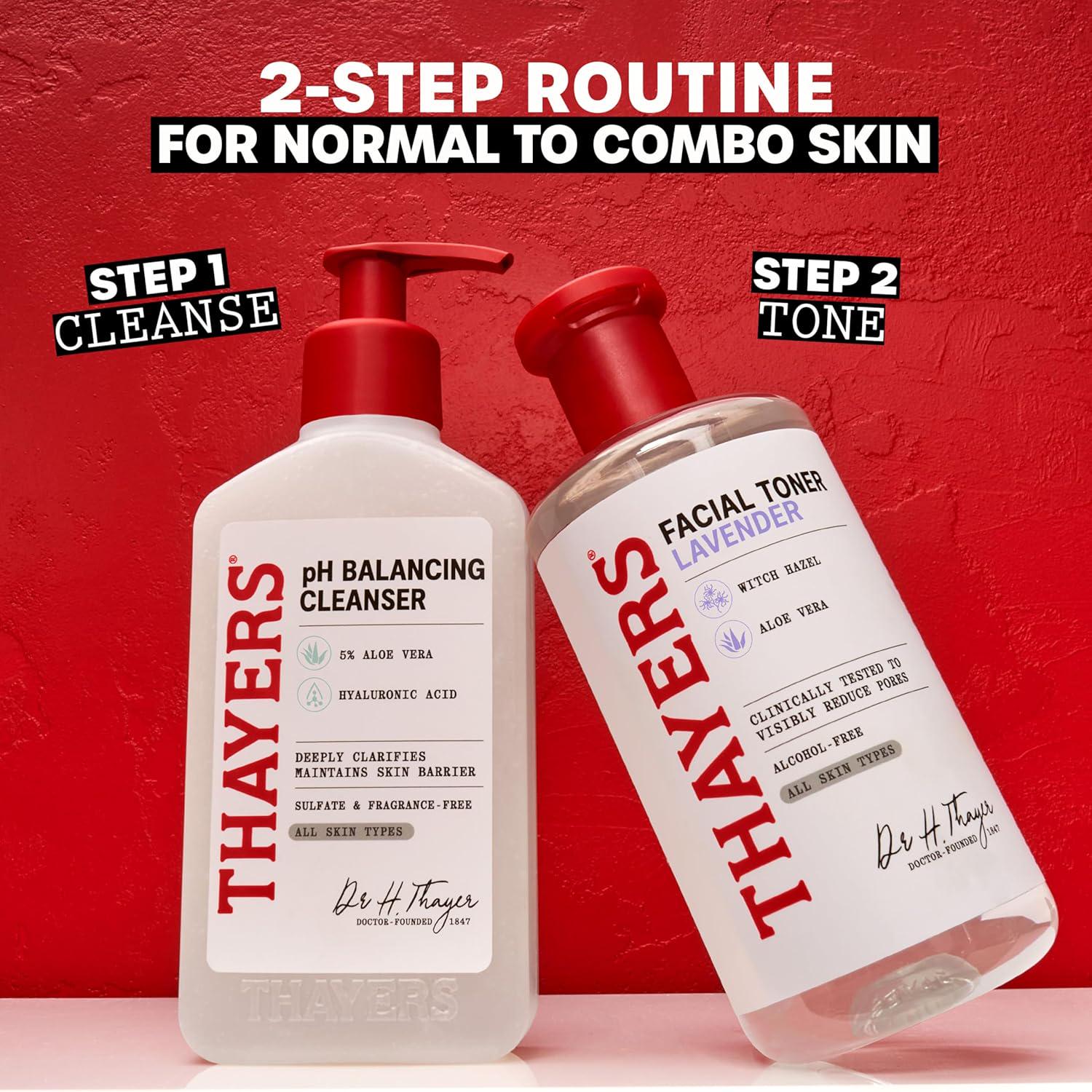 THAYERS Alcohol-Free, Hydrating Lavender Witch Hazel Facial Toner With Aloe Vera Formula, Vegan, Dermatologist Tested And Recommended, 12 Oz (Packaging May Vary),