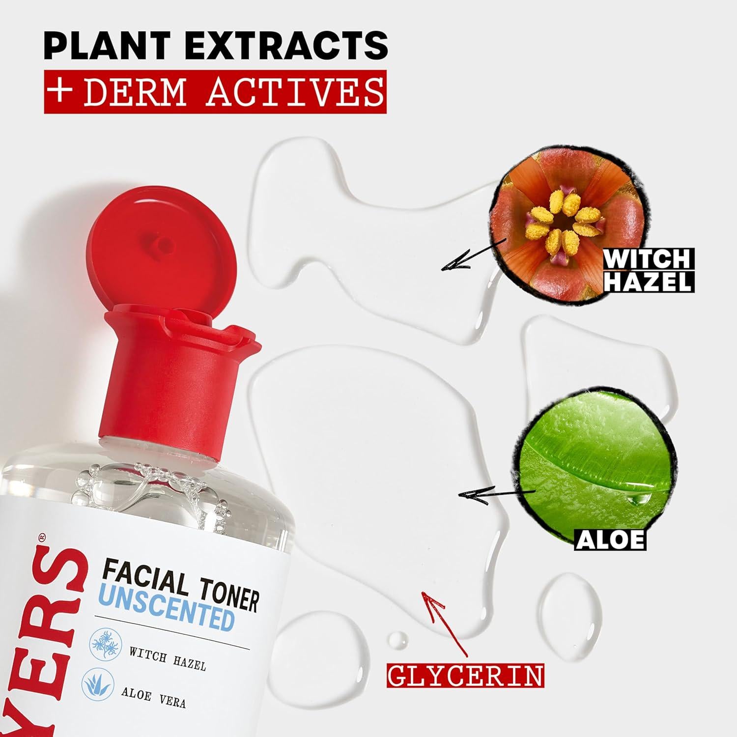 THAYERS Alcohol-Free, Hydrating, Unscented Witch Hazel Facial Toner With Aloe Vera Formula, Vegan, Dermatologist Tested And Recommended, 12 Oz (Packaging May Vary),