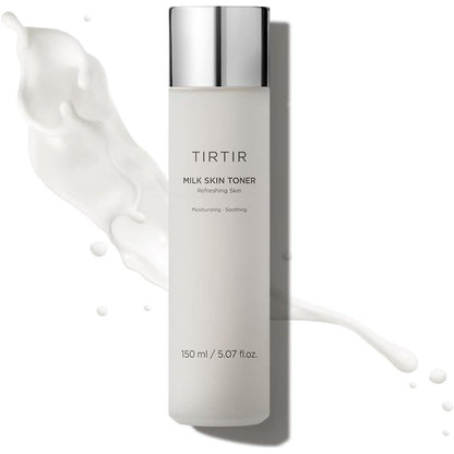 TIRTIR TIRTIR Milk Skin Rice Toner | Deep Moisturizing, Hydrating Toner For Face, Niacinamide, Ceramide, Rice Bran Extract, Nature-Oriented Ingredients For Korean Skin Care, Vegan, 5.07 Fl.oz.