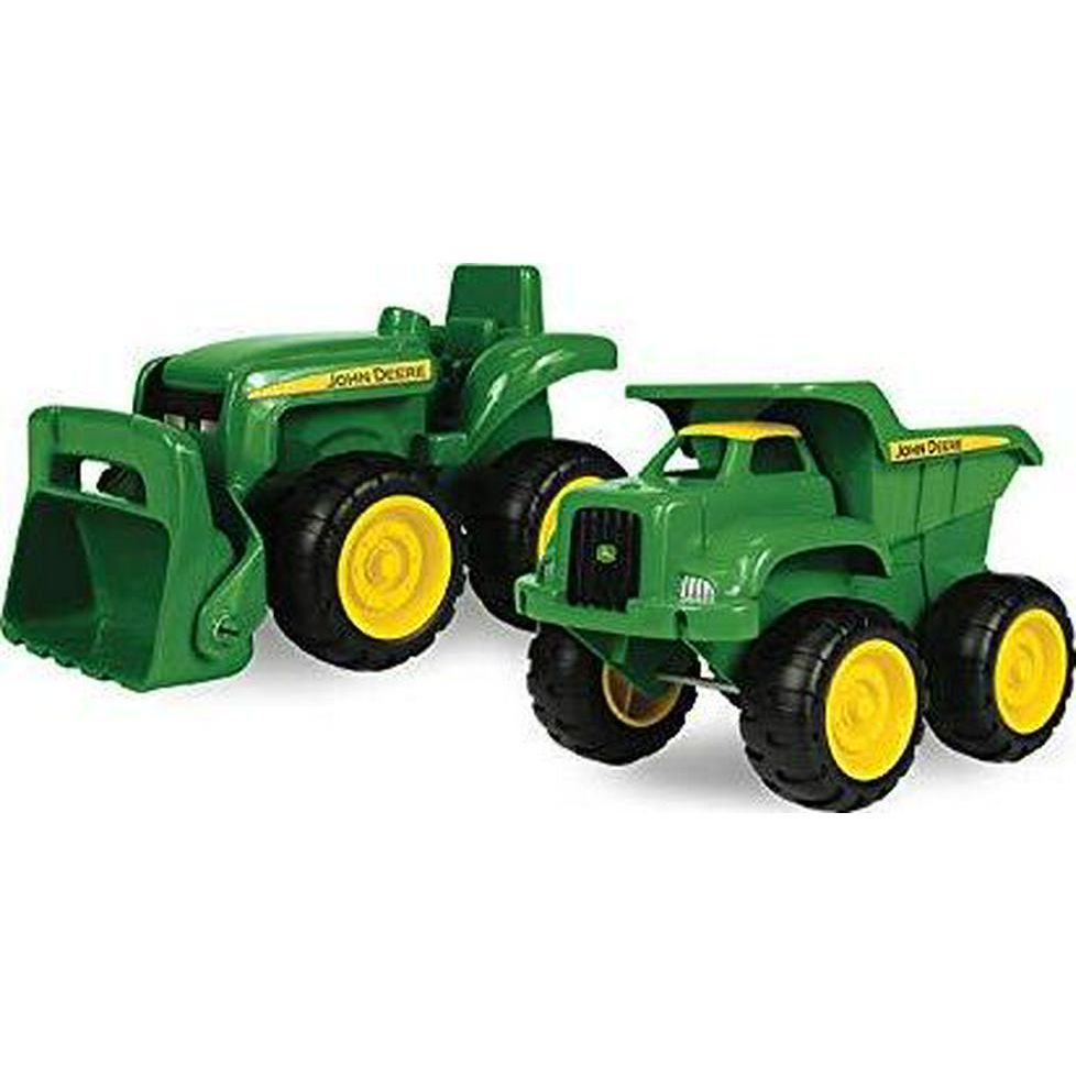 TOMY John Deere Truck and Tractor Toy Set 6 Inch Sandbox Construction Toys for Kids 18 Months Plus