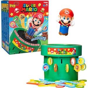 TOMY Pop-Up Super Mario Game for Kids Family Game Night Ages 4+ 2–4 Players
