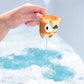 TOMY Toomies Bluey Bath Pourers, 4 Figures (Chilli, Bandit, Bingo, Bluey), Nesting Cups for Bath/Beach, Ages 18M+