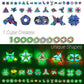 TOSY Magnet Pyramid Glow Toy with 243 Rare Earth Magnets 12 pcs STEM Puzzle Cube Shape Toy