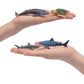 TOYMANY 24pcs Mini Ocean Animal Figurines: Realistic Cake Toppers With Sharks, Whales And Octopus - Great For Kids' Parties, Gifts And School Projects,