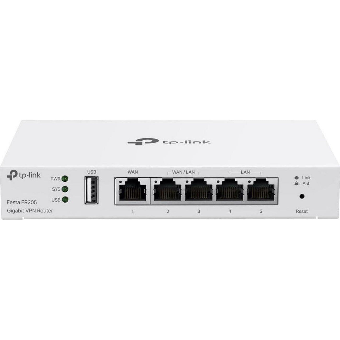 TP-Link Festa FR205, Multi-WAN Wired Router, Up To 3 Gigabit WAN Ports And One USB WAN, Self-Organizing Network, Free Cloud, Load Balance, OpenVPN/IPSec/PPTP/L2TP VPN, Does Not Work With Omada,