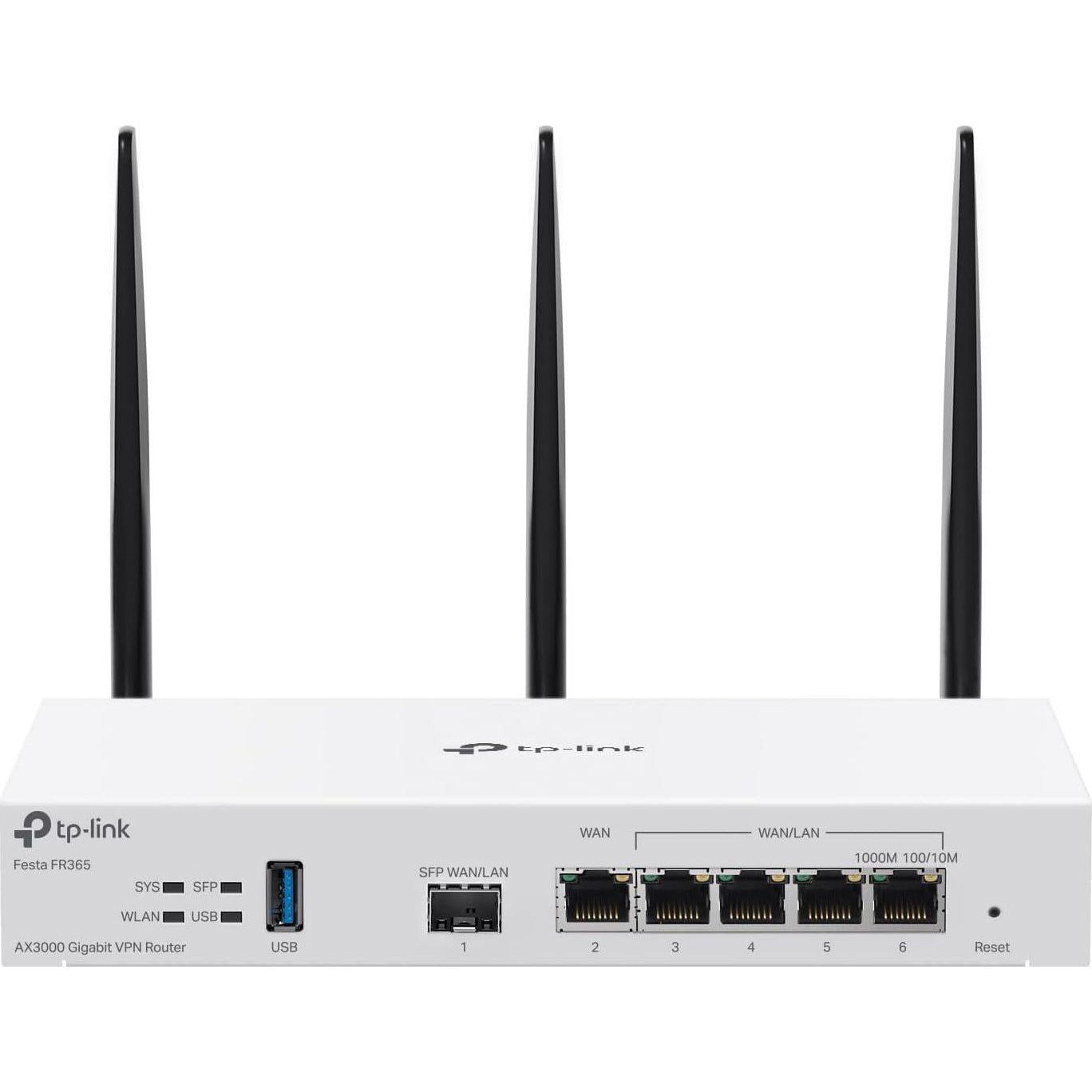 TP-Link Festa FR365, AX3000 WiFi 6 VPN Router, Up To 5 Gigabit WAN + 1 USB 3.0 WAN + 1 SFP, Self-Organizing Network, Free Cloud, Load Balance, Mesh, Seamless Roaming, Does Not Work With Omada,