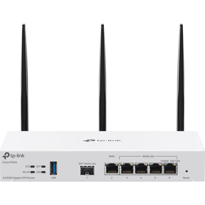 TP-Link Festa FR365, AX3000 WiFi 6 VPN Router, Up To 5 Gigabit WAN + 1 USB 3.0 WAN + 1 SFP, Self-Organizing Network, Free Cloud, Load Balance, Mesh, Seamless Roaming, Does Not Work With Omada,