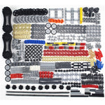 TTLYHEK 1533 PCS Technical Parts Building Block Accessories Vehicles Gears Cross Axles Wheels Connector Pieces Set Chain Link Pin Joint Shock Absorber MOC Toys,762983423114