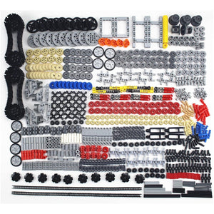TTLYHEK 1533 PCS Technical Parts Building Block Accessories Vehicles Gears Cross Axles Wheels Connector Pieces Set Chain Link Pin Joint Shock Absorber MOC Toys,762983423114