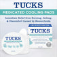 TUCKS Medicated Cooling Pads, 100 Count Pads With Witch Hazel, Cleanses Sensitive Areas, Protects From Irritation, Hemorrhoid Treatment, Medicated Pads Used By Hospitals,