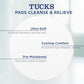 TUCKS Medicated Cooling Pads, 100 Count Pads With Witch Hazel, Cleanses Sensitive Areas, Protects From Irritation, Hemorrhoid Treatment, Medicated Pads Used By Hospitals,