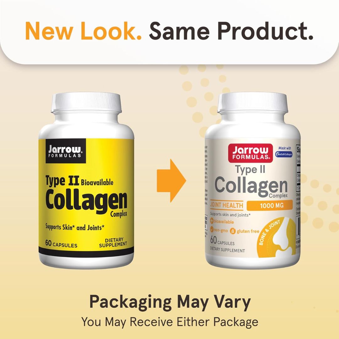Jarrow Formulas Type II Collagen Complex 1000mg 60 Capsules,790011290513