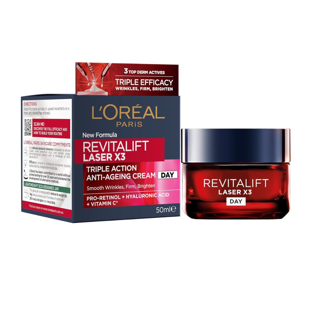 L'Oreal Paris Revitalift Laser X3 Triple Action Anti-Ageing Day Cream 50ml,3600522249153