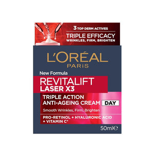 L'Oreal Paris Revitalift Laser X3 Triple Action Anti-Ageing Day Cream 50ml,3600522249153