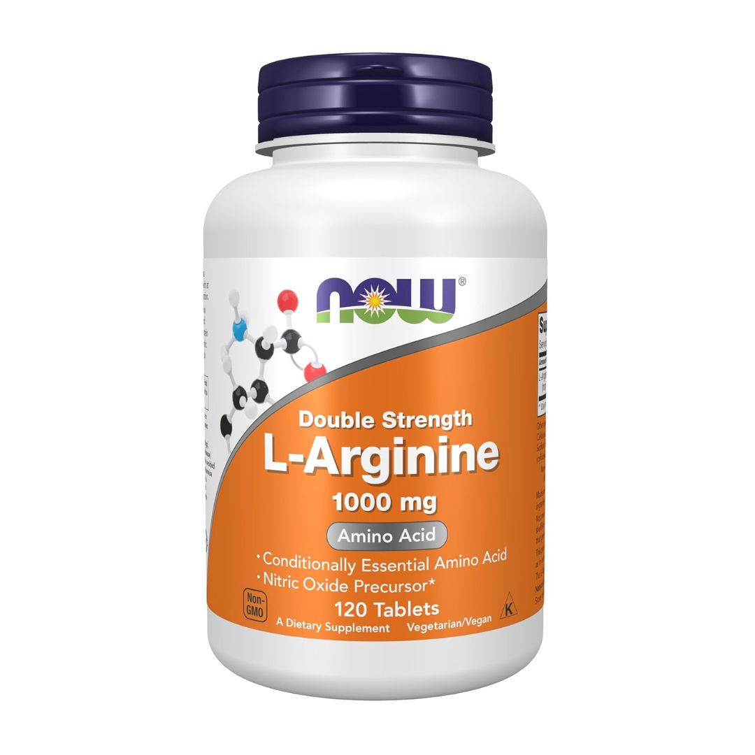 Now Foods Double Strength L-Arginine 1000mg 120 Tablets,733739000354