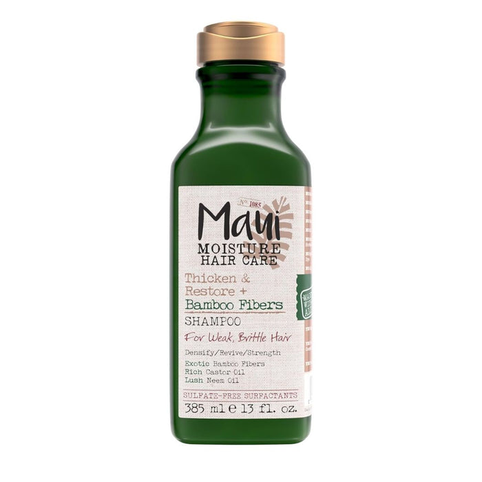 Maui Moisture Thicken & Restore + Bamboo Fibers Shampoo For Weak, Brittle Hair 385ml