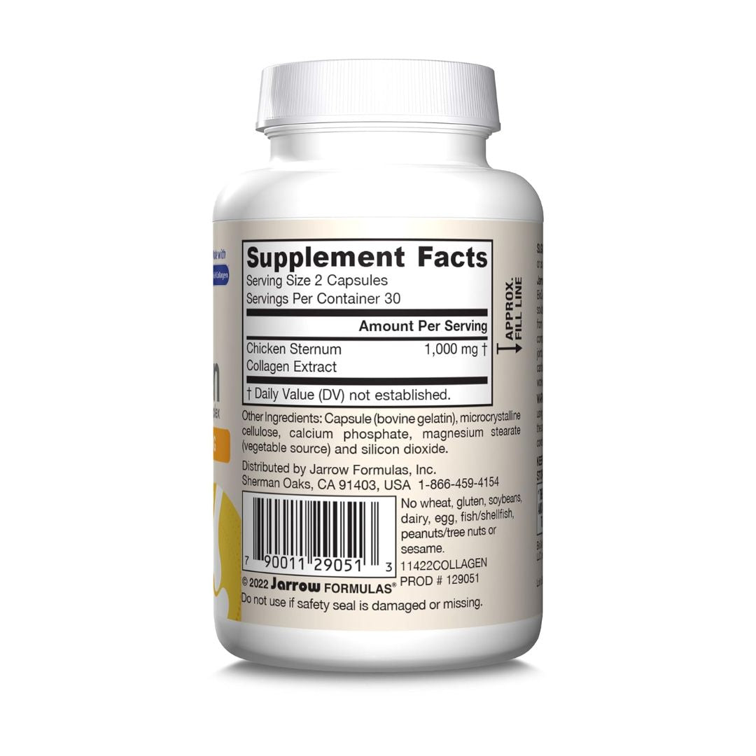 Jarrow Formulas Type II Collagen Complex 1000mg 60 Capsules,790011290513