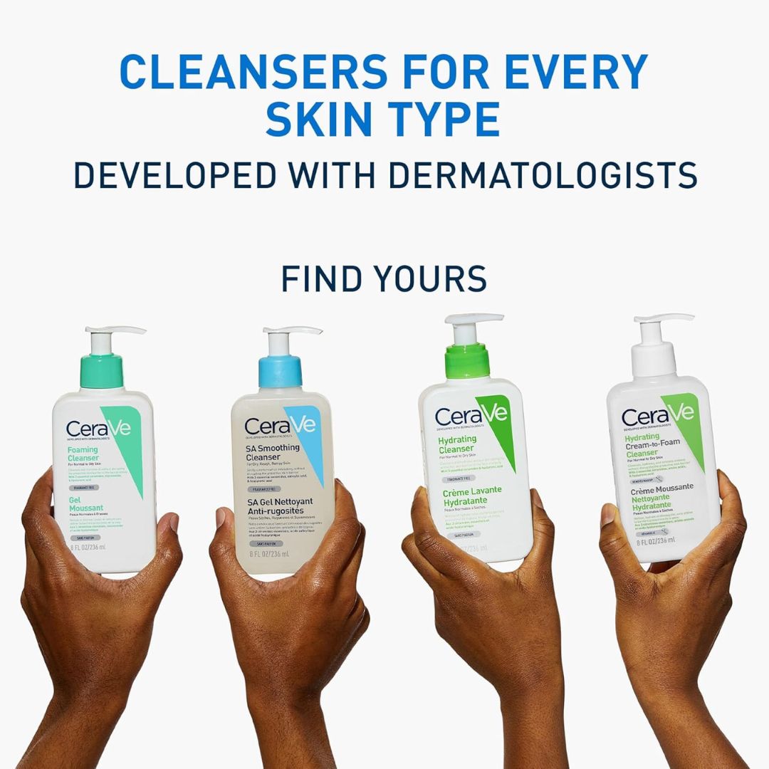 CeraVe SA Smoothing Cleanser For Dry, Rough, Bumpy Skin 236ml,3337875684118