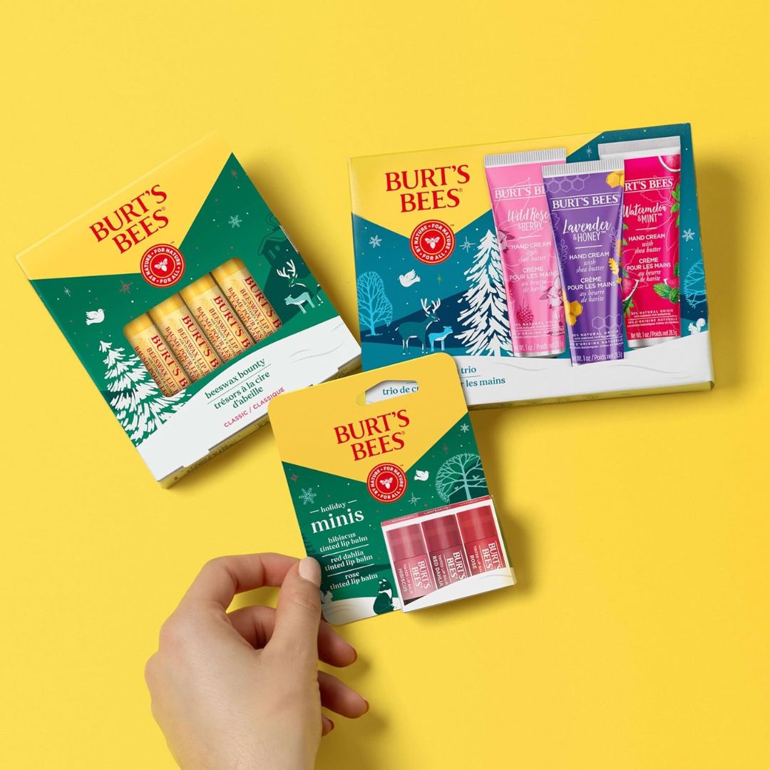 Burt's Bees Classic Beeswax Bounty Lip balm (Pack Of 4) 4.25g Each,792850652095