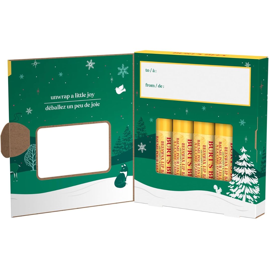 Burt's Bees Classic Beeswax Bounty Lip balm (Pack Of 4) 4.25g Each,792850652095