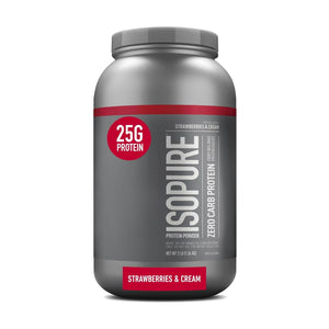 Isopure Strawberries & Cream Zero Carb Protein Powder 1.36kg