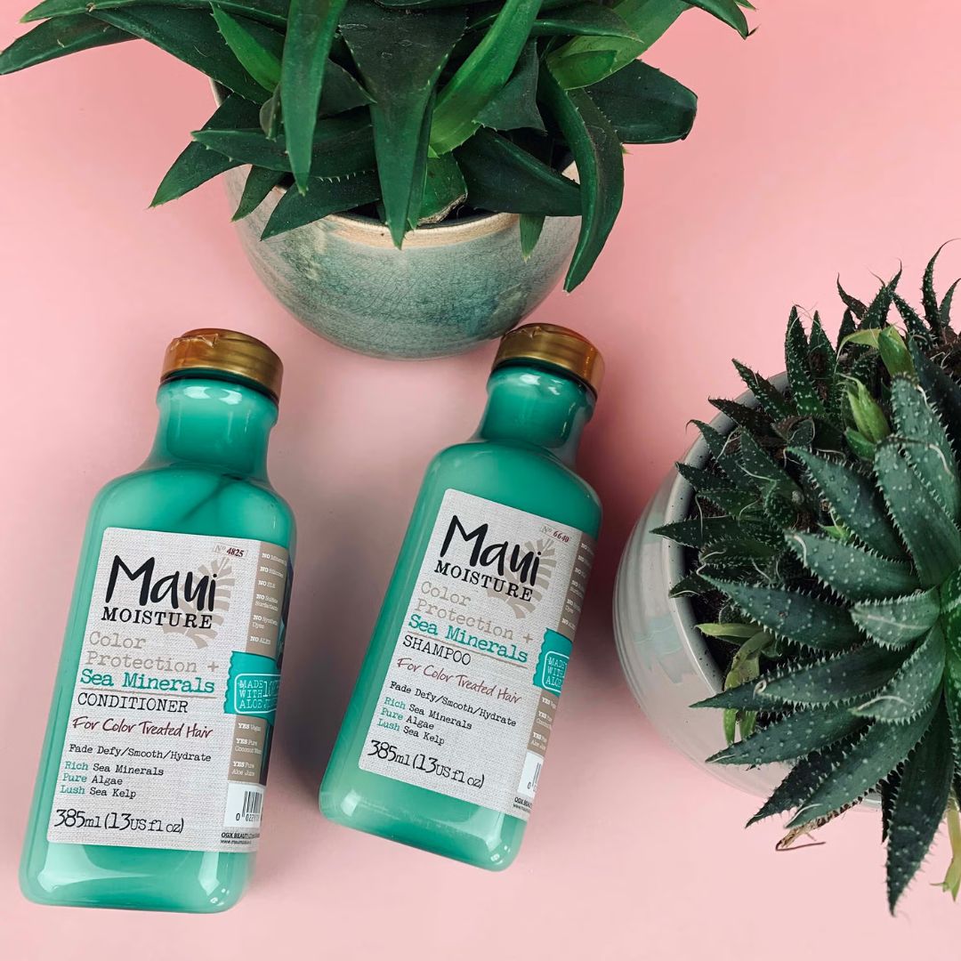 Maui Moisture Color Protection + Sea Minerals Shampoo & Conditioner For Colour Treated Hair 385ml,022796170712