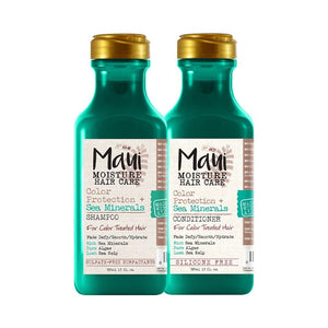Maui Moisture Color Protection + Sea Minerals Shampoo & Conditioner For Colour Treated Hair 385ml,022796170712