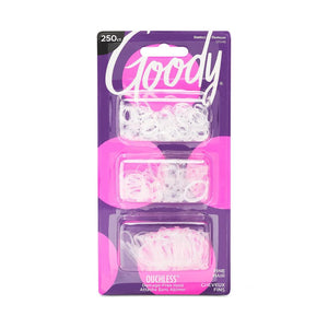 Goody Latex Clear Elastics For Fine Hair 250 Count,041457010464