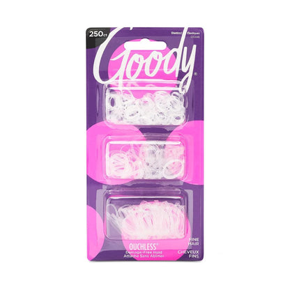 Goody Latex Clear Elastics For Fine Hair 250 Count,041457010464