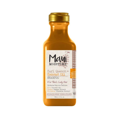 Maui Moisture Curl Quench + Coconut Oil Shampoo For Thick, Curly Hair 385ml,022796180018
